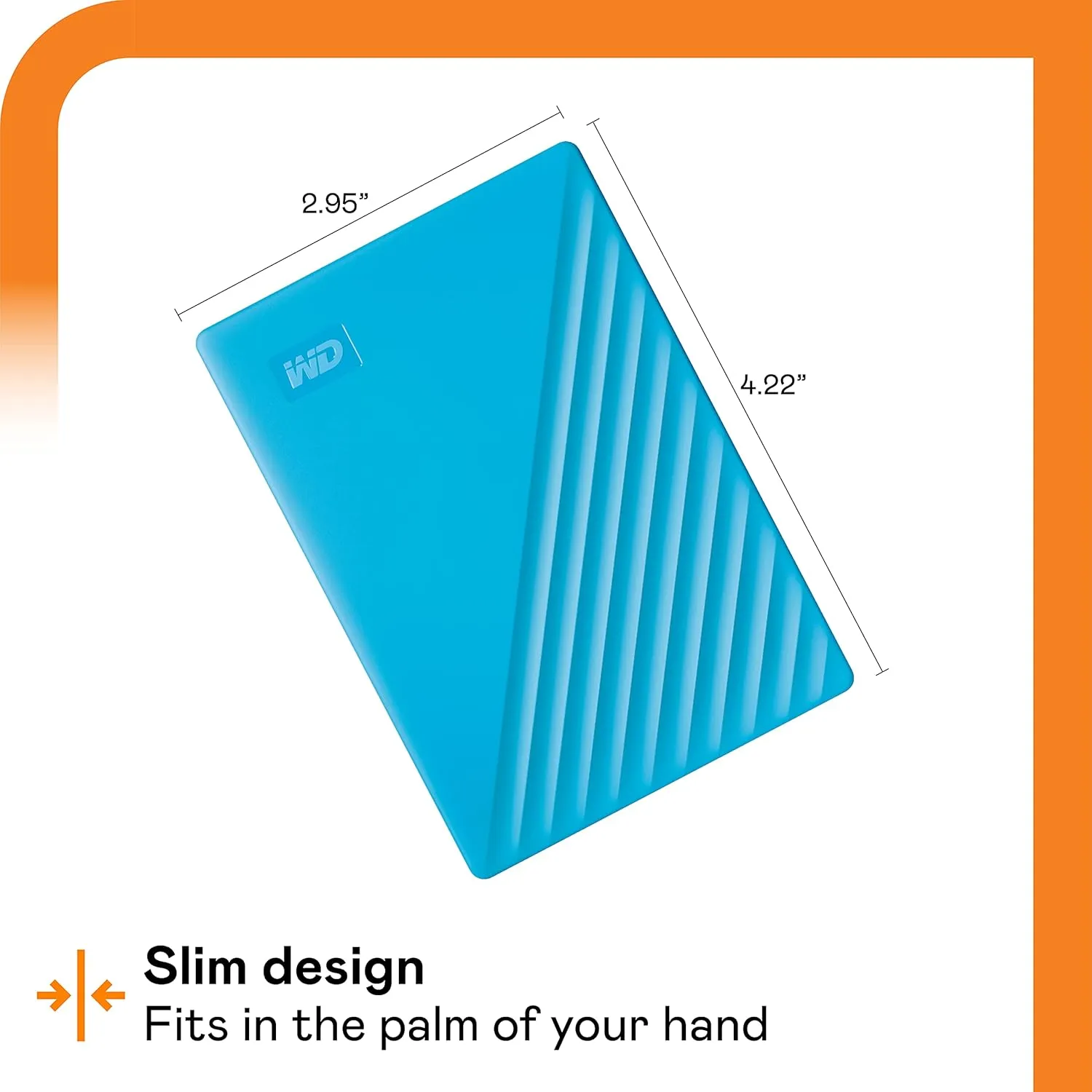 WD External USB Hard Disk My Passport 2TB (Sky Blue) view 5